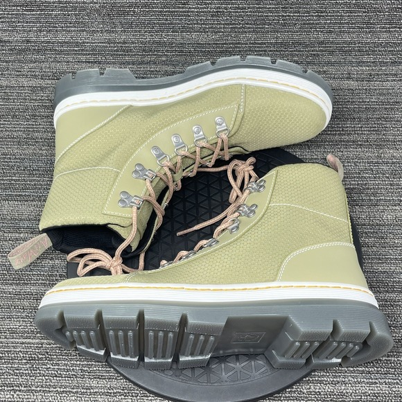 Dr. Martens Combs W Boot Women 11 Olive Green Nylon Ripstop Lace Punk Grunge NEW - Picture 12 of 13